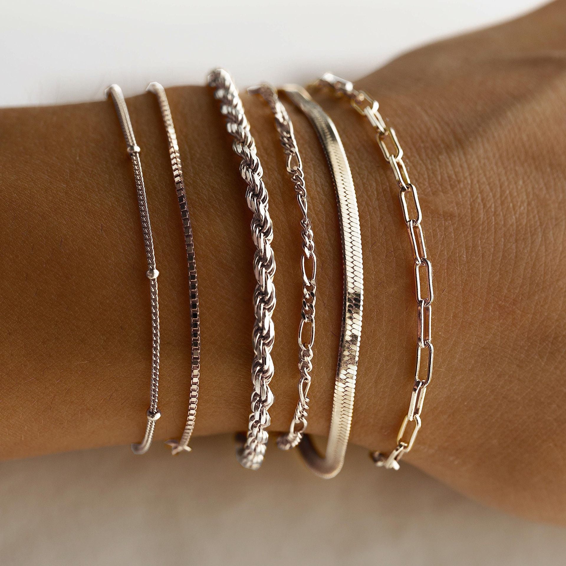 Wholesale suit Jewelry Personalized Bracelet New Alloy Combination Bracelet Six-piece Set